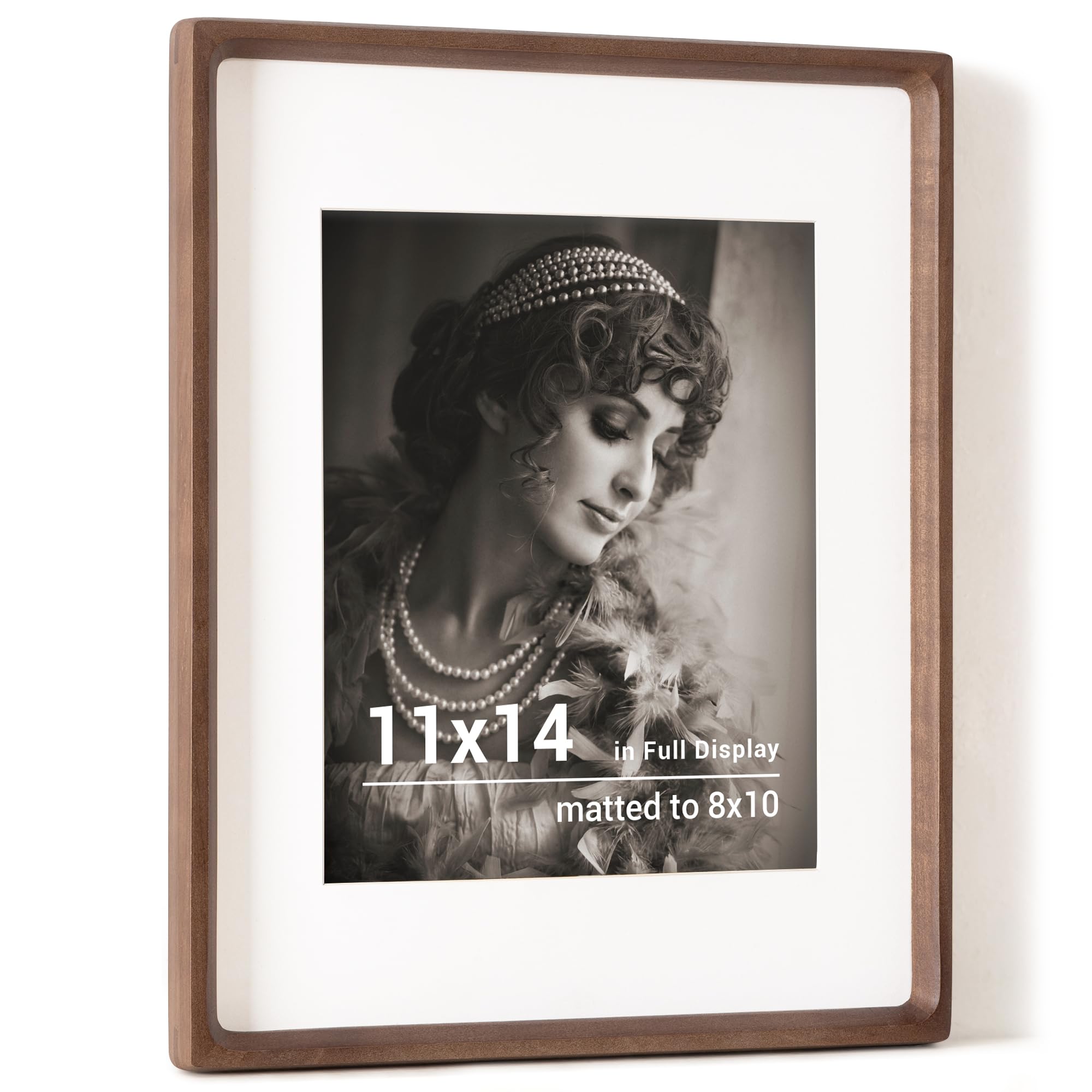 木製　大型額縁 美品 WESTERN PHOTO MOUNT #10000 Amazon.com - 11x14 Picture Frame, USA-Sourced Walnut Wood Photo